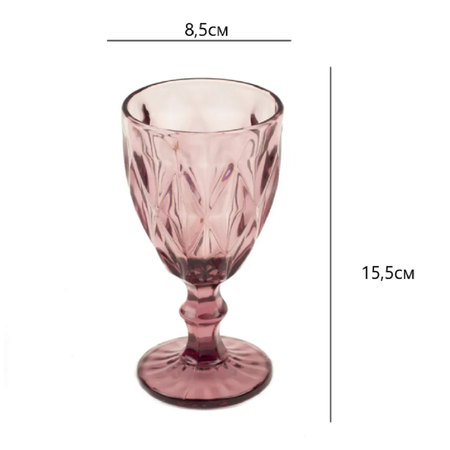 Набор бокалов 6 шт ZDK Homium розовый