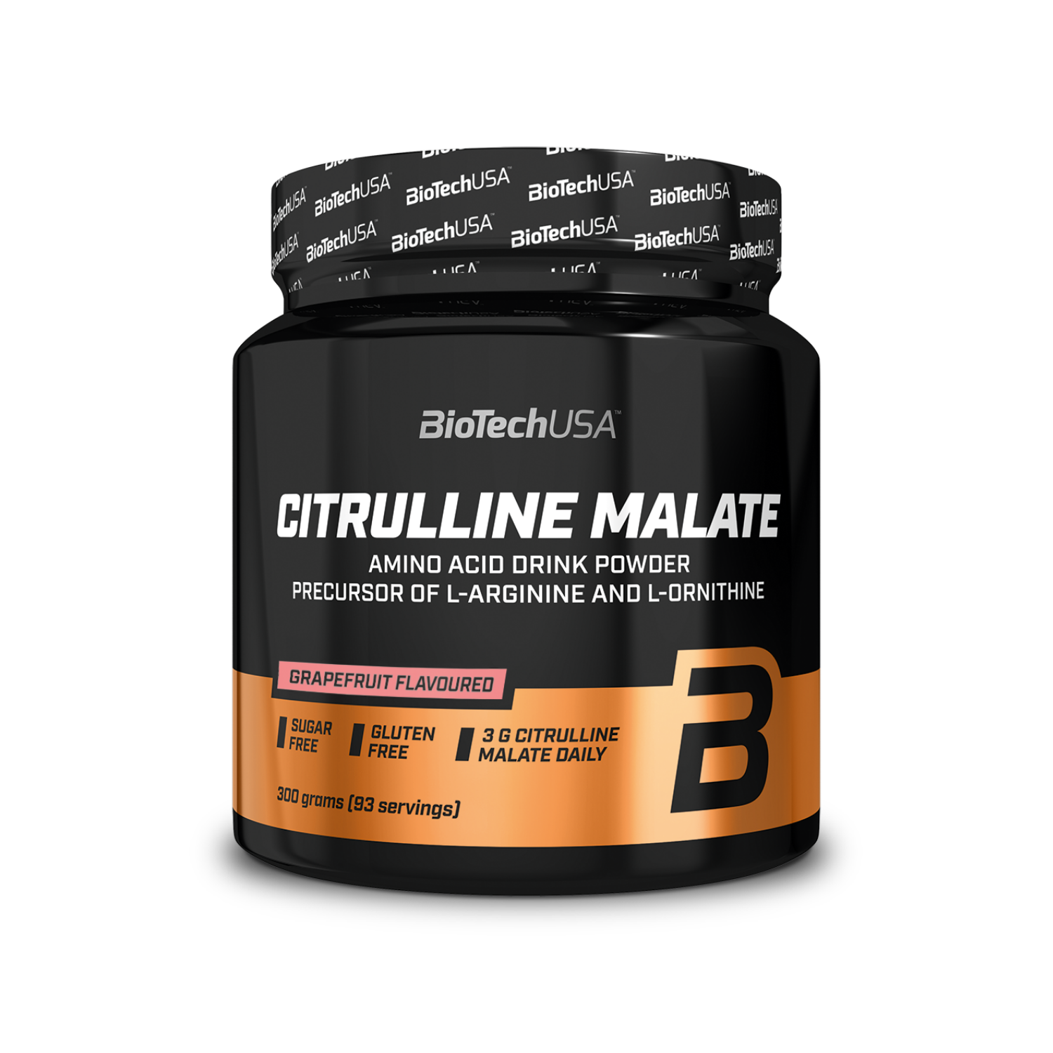 L-цитруллин малат BiotechUSA Citrulline Malate 300 г. Грейпфрут - фото 1