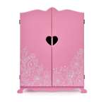 Шкаф для кукол Манюня с цветочным принтом Розовый