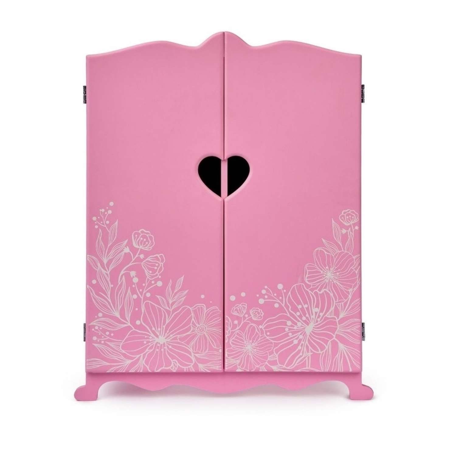 Шкаф для кукол Манюня с цветочным принтом Розовый 72419 - фото 1