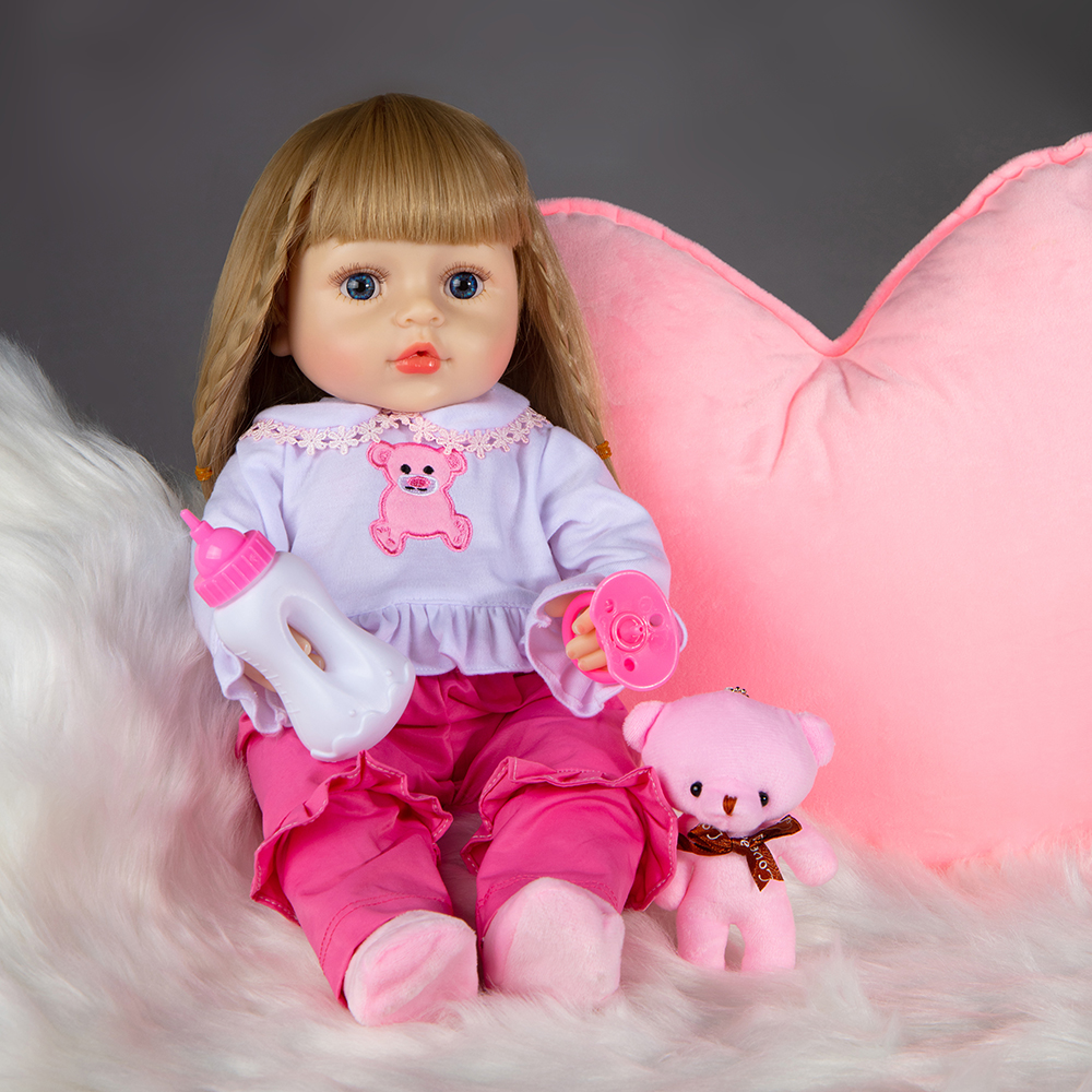 Кукла Реборн QA BABY девочка Миранда силиконовая большая 45 см 4505 - фото 3