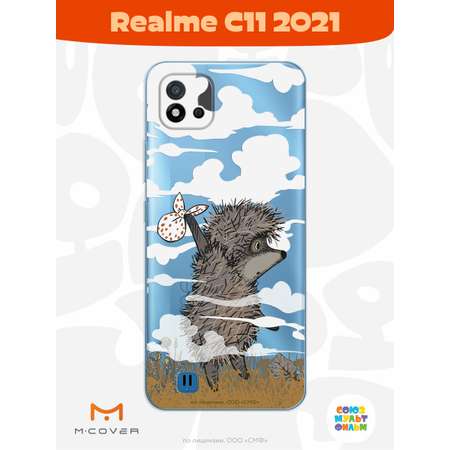 Силиконовый чехол Mcover для смартфона Realme C11 (2021) Союзмультфильм Ежик в тумане и дымка