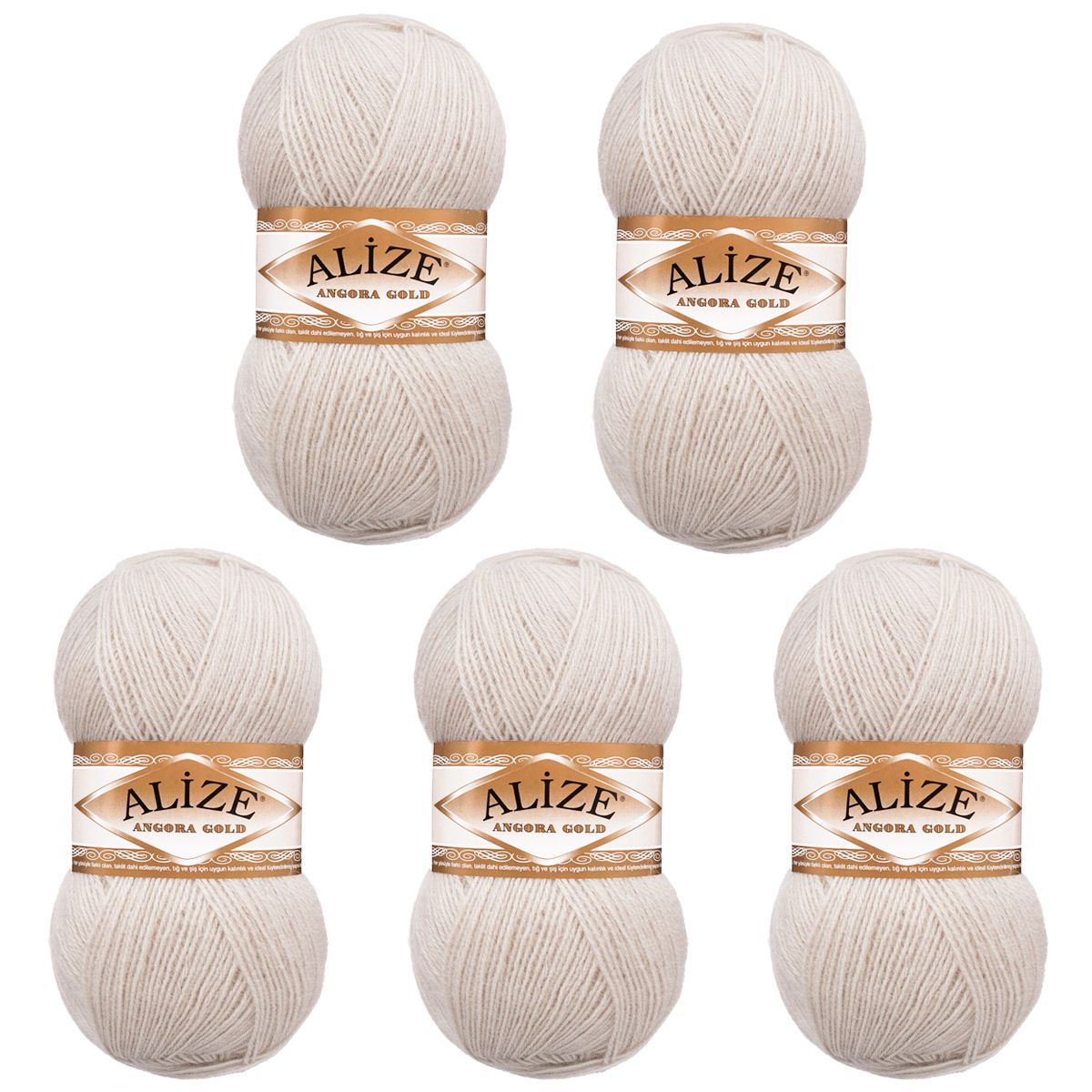 Пряжа Alize мягкая теплая для шарфов кардиганов Angora Gold 100 гр 550 м 5 мотков 67 экрю - фото 9