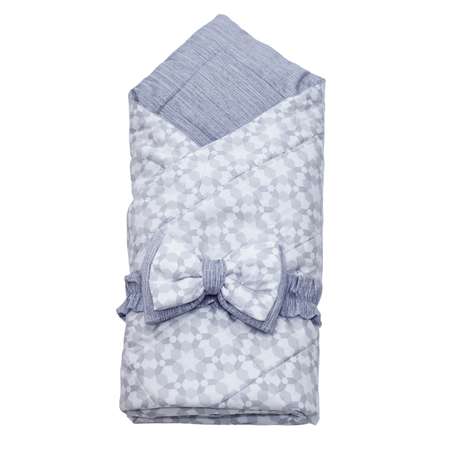 Одеяло BelPol с поясом серый меланж звезды ткань сатин гипоаллергенное термополотно шелк 110х140
