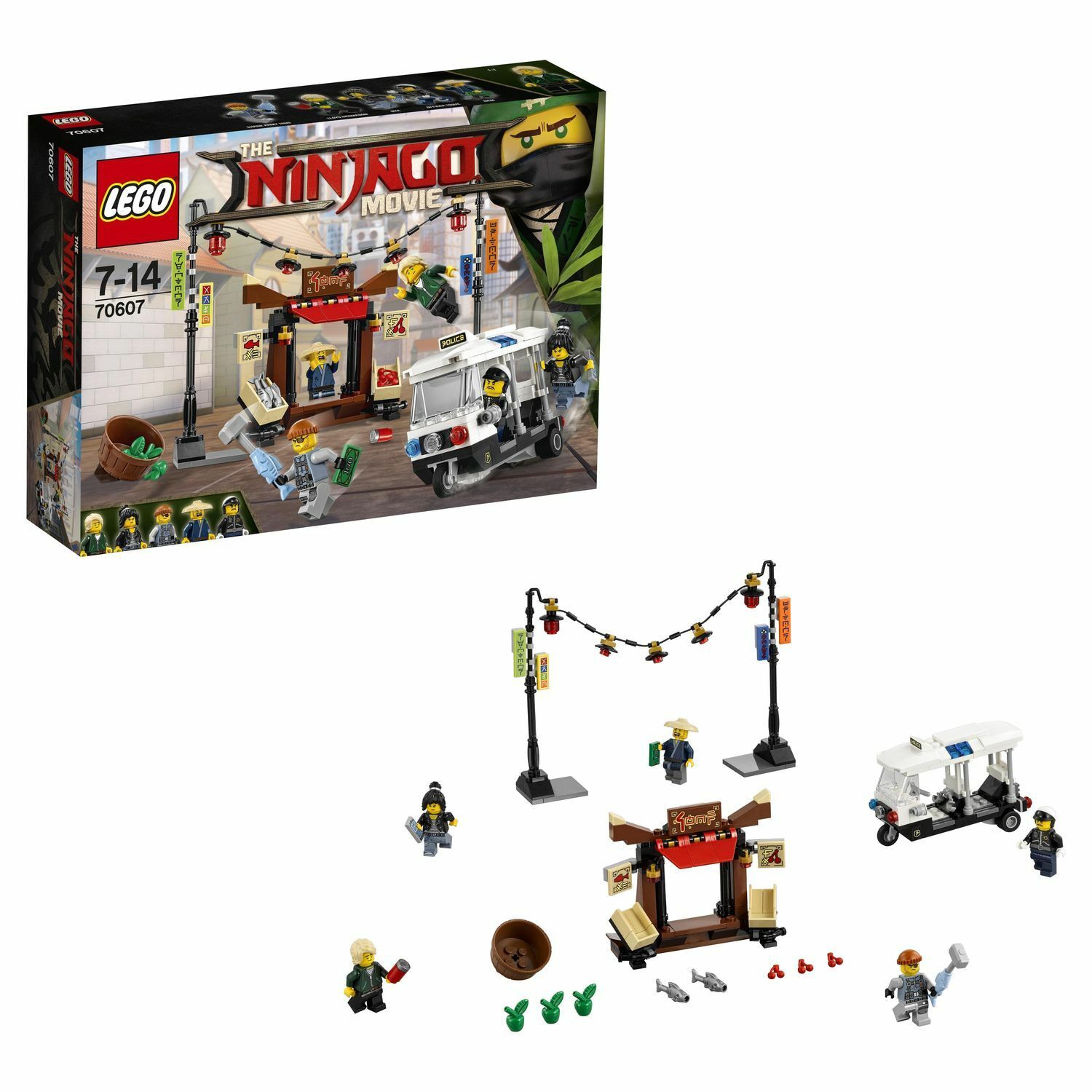 Конструктор LEGO Ninjago Ограбление киоска в НИНДЗЯГО Сити (70607) - фото 1