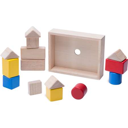 Кубики Wonderworld Шумелки в деревянном ящичке
