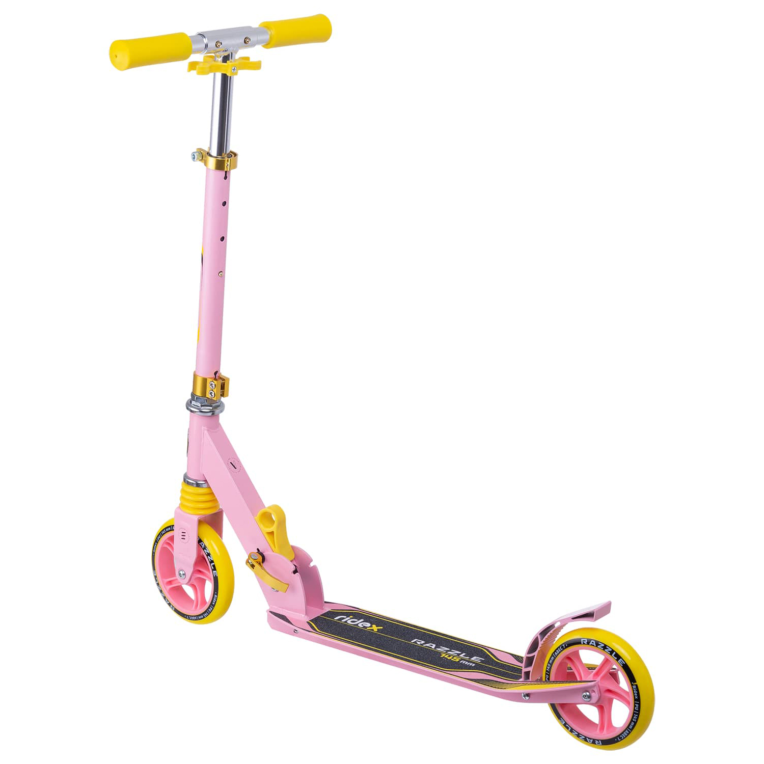 Самокат RIDEX двухколесный Scooter 2 wheels Razzle 145 coral/yellow - фото 2