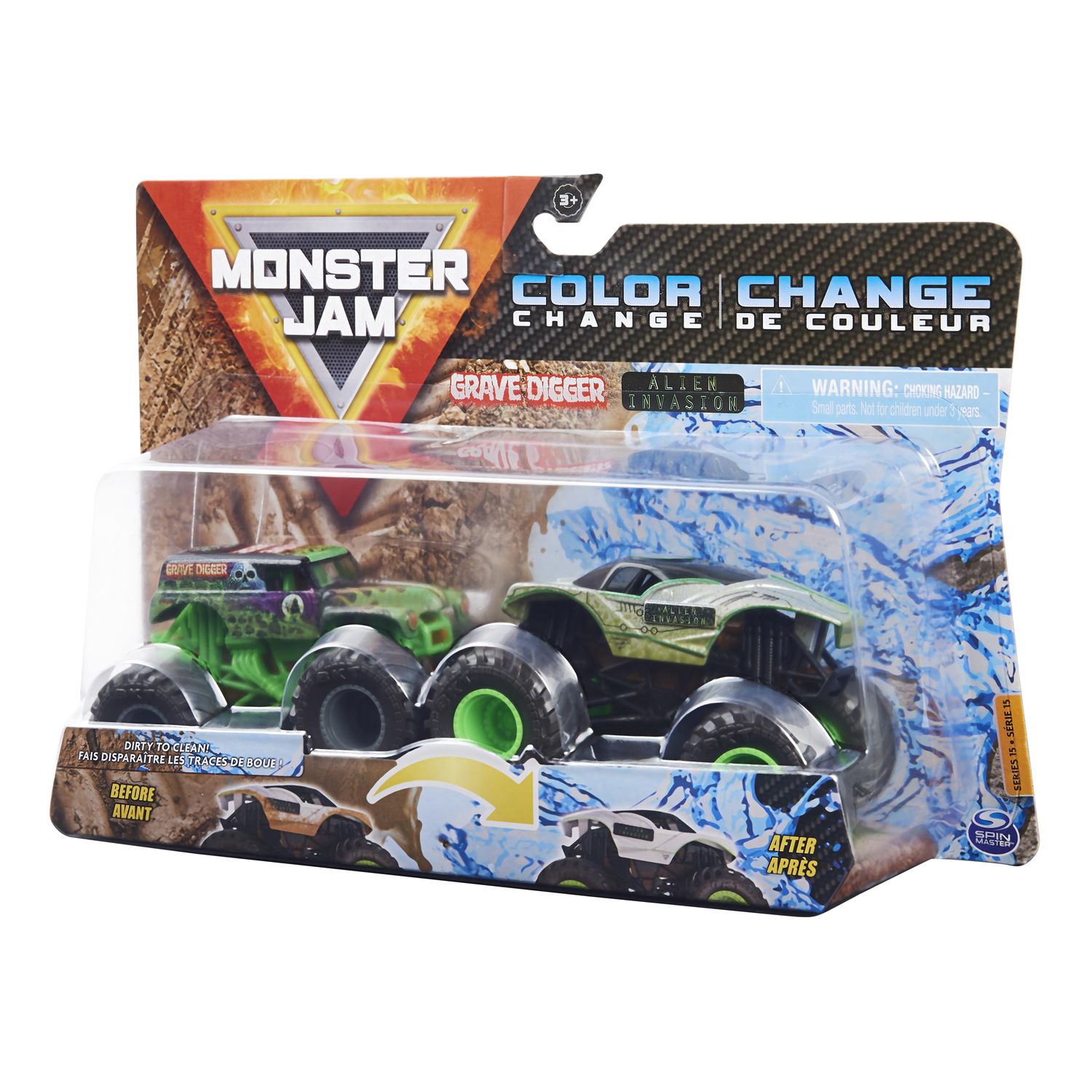 Автомобиль Monster Jam Grv Digr V AlienInvasn 1:64 6044943 - фото 3