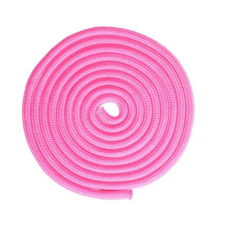 Скакалка Grace Dance гимнастическая. 3 м. цвет неон розовый