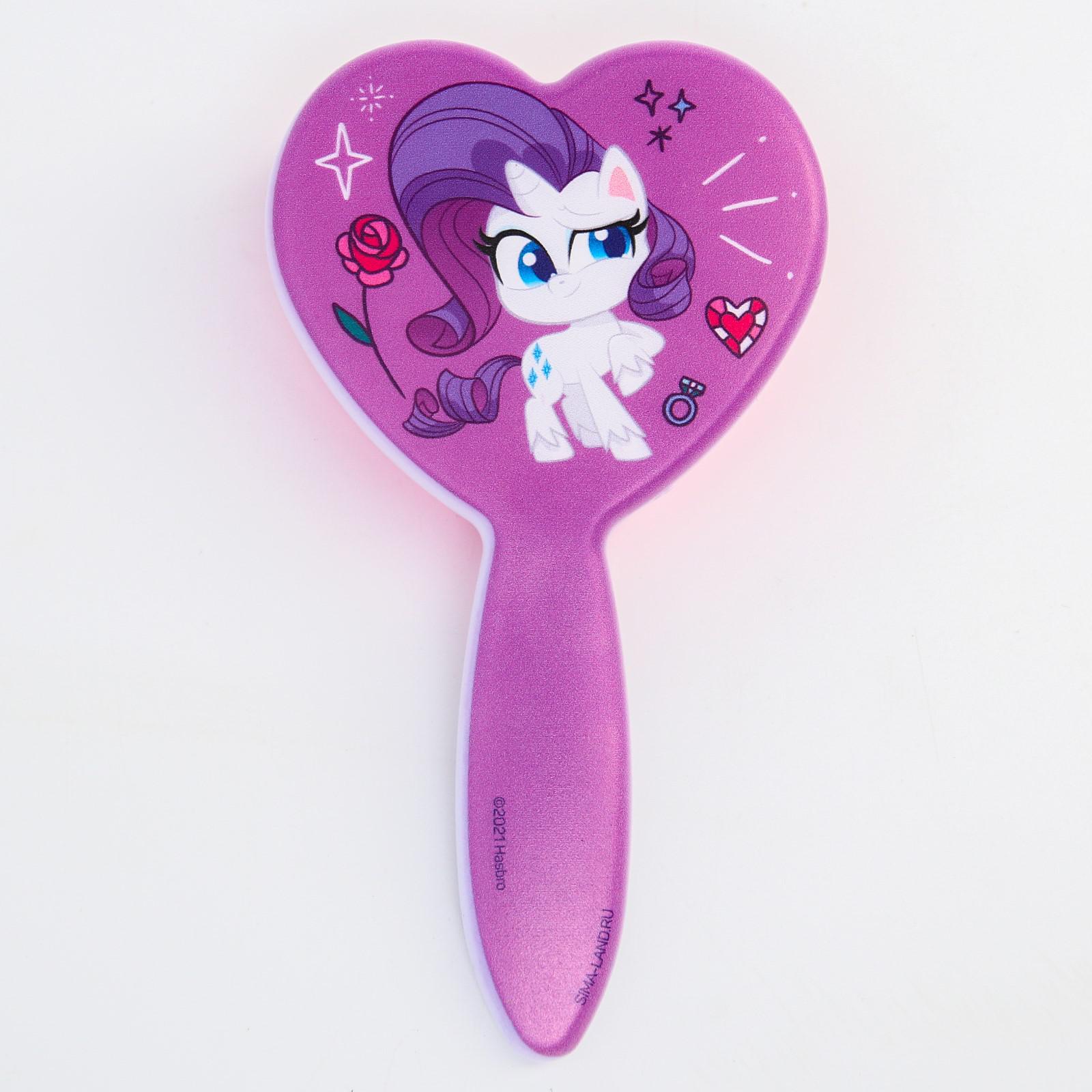 Расческа Hasbro массажная в форме сердца «Рарити» My Little Pony - фото 2