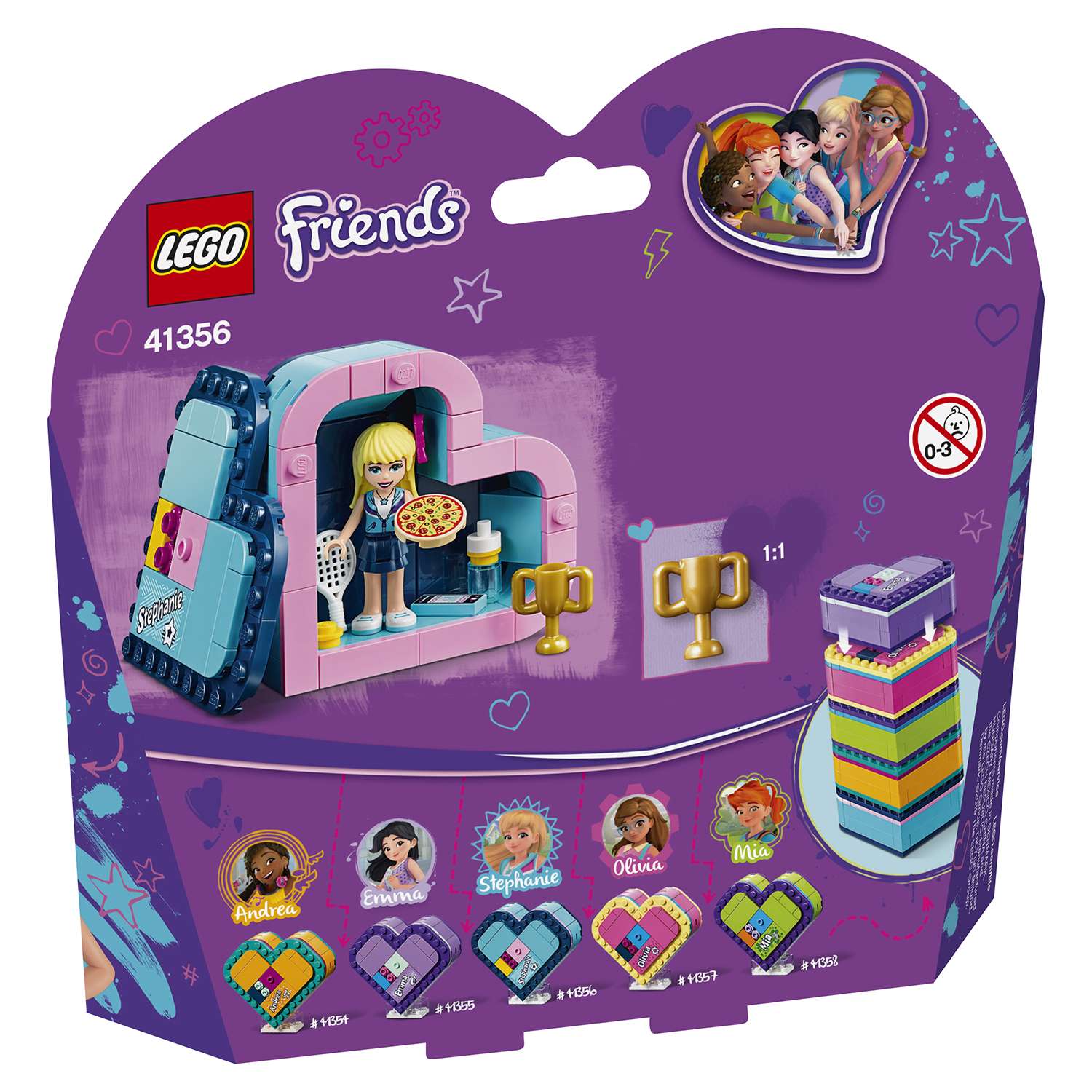 Конструктор LEGO Friends Шкатулка-сердечко Стефани 41356 - фото 3