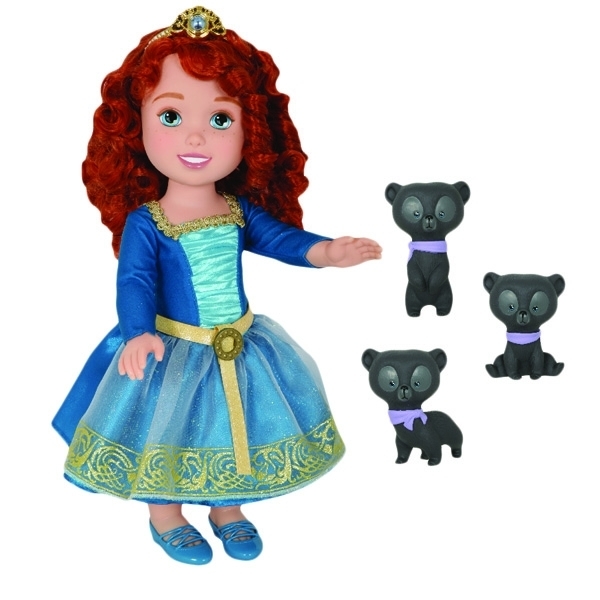 Набор с куклой Jakks Tollytots Disney Принцесса - Малышка Мерида и 3 медвежонка/колчан и лук в ассортименте 75301 - фото 1