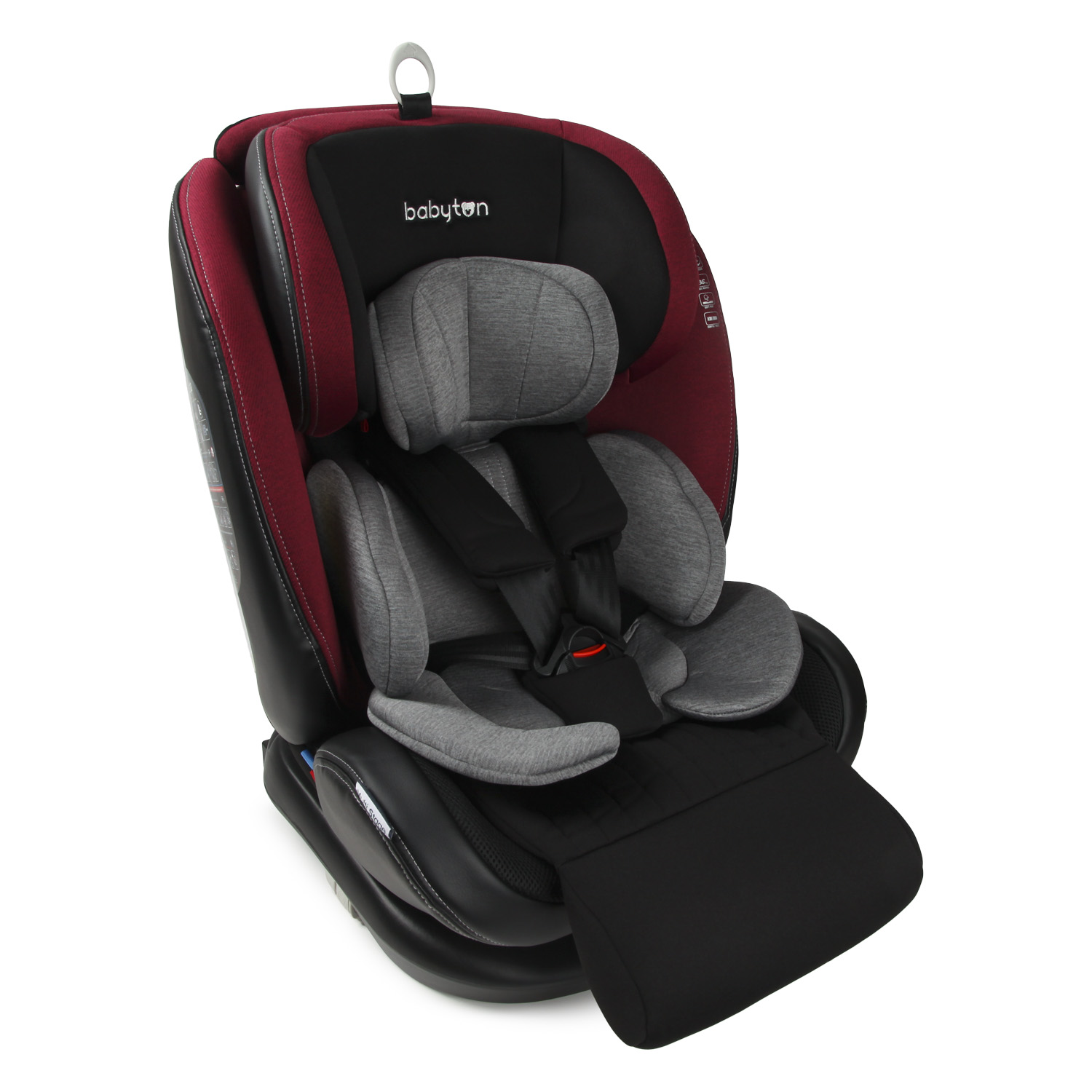 Автокресло Babyton Multi-Stage 0+/1/2/3 Isofix Black-Red - фото 12