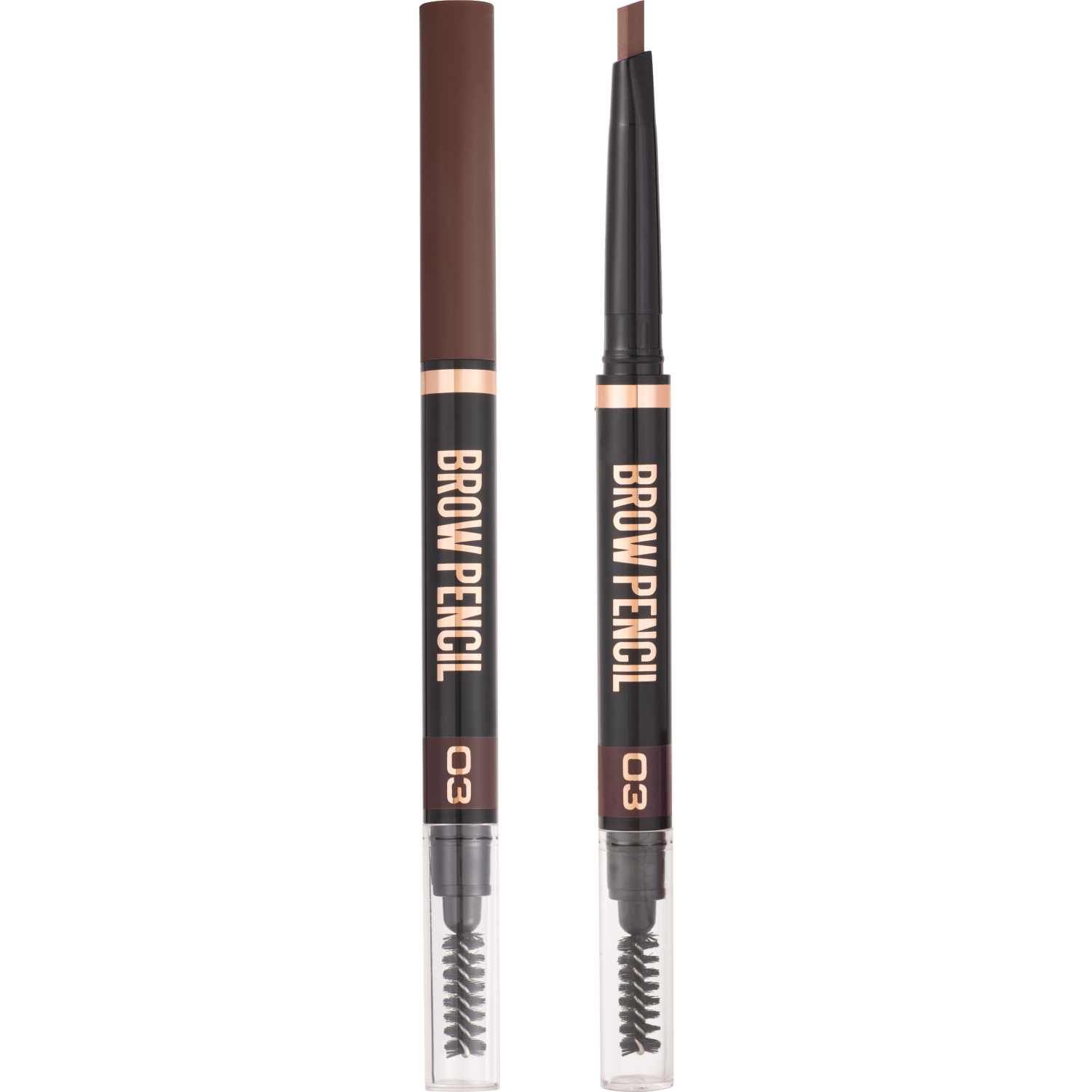 Карандаш для бровей STELLARY автоматический Brow sculpting pencil shade 03  купить по цене 599 ₽ в интернет-магазине Детский мир