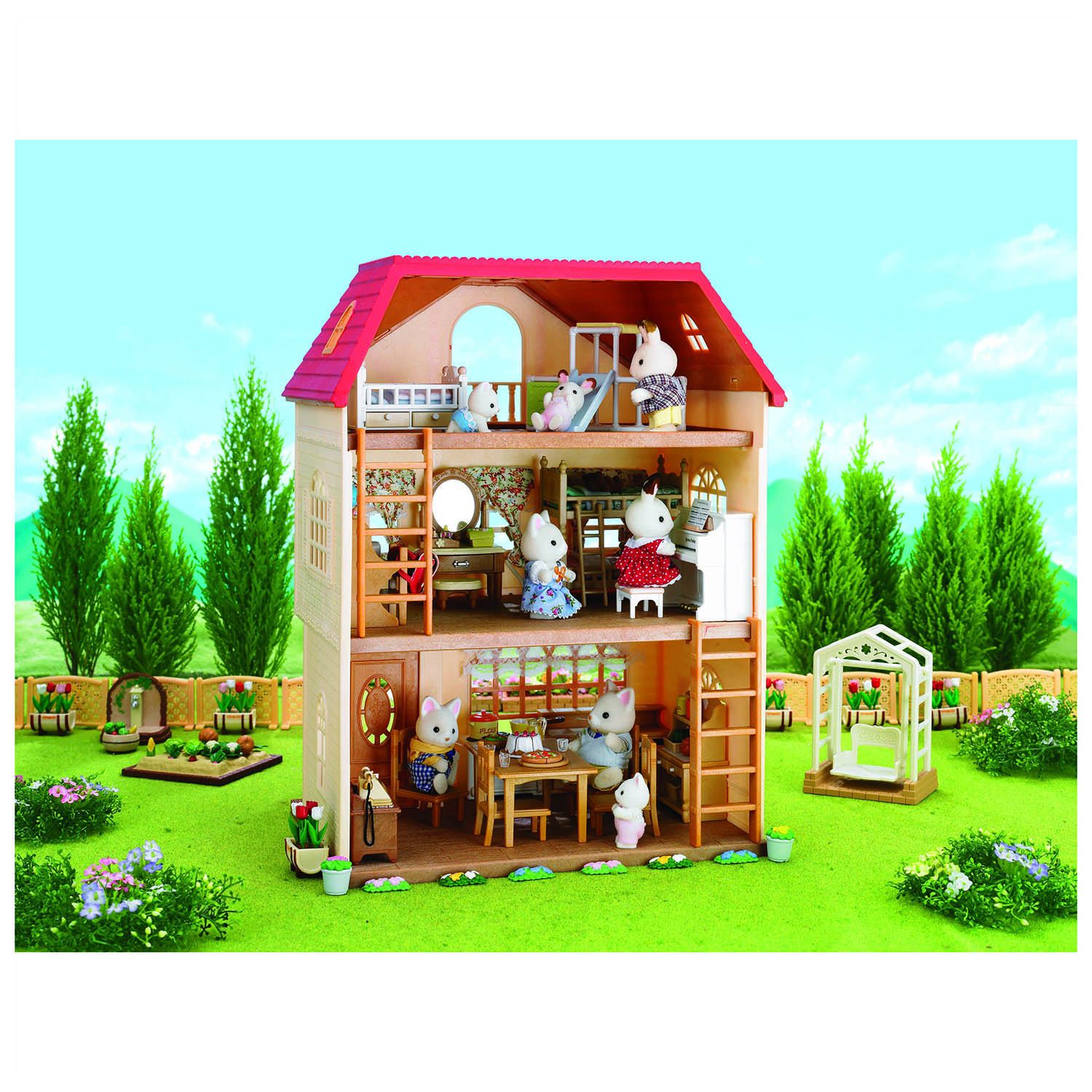 Набор Sylvanian Families Трехэтажный дом 2745 купить по цене 2719 ₽ в  интернет-магазине Детский мир