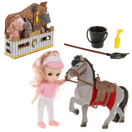 Кукла Veld Co с лошадкой и аксессуарами