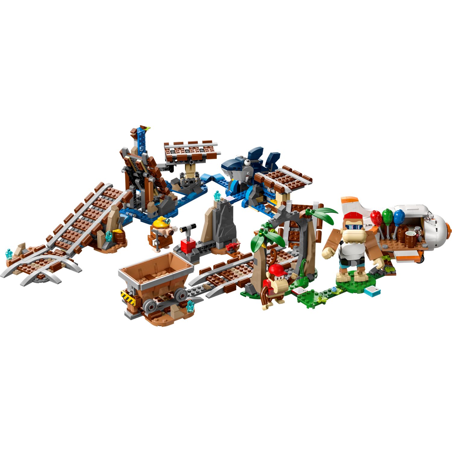 Конструктор LEGO Super Mario Diddy Kong's Mine Cart Ride Expansion Set 71425 - фото 3