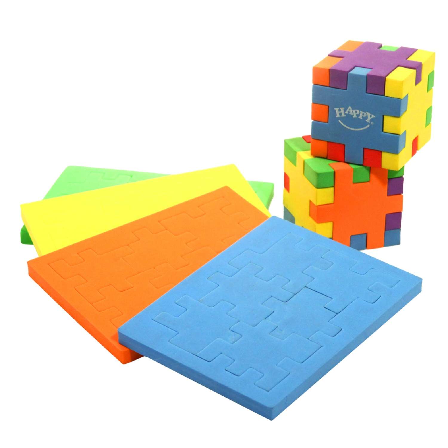 Пазл-головоломка HAPPY Смарт куб 6 пазловв+15 карточек - фото 2
