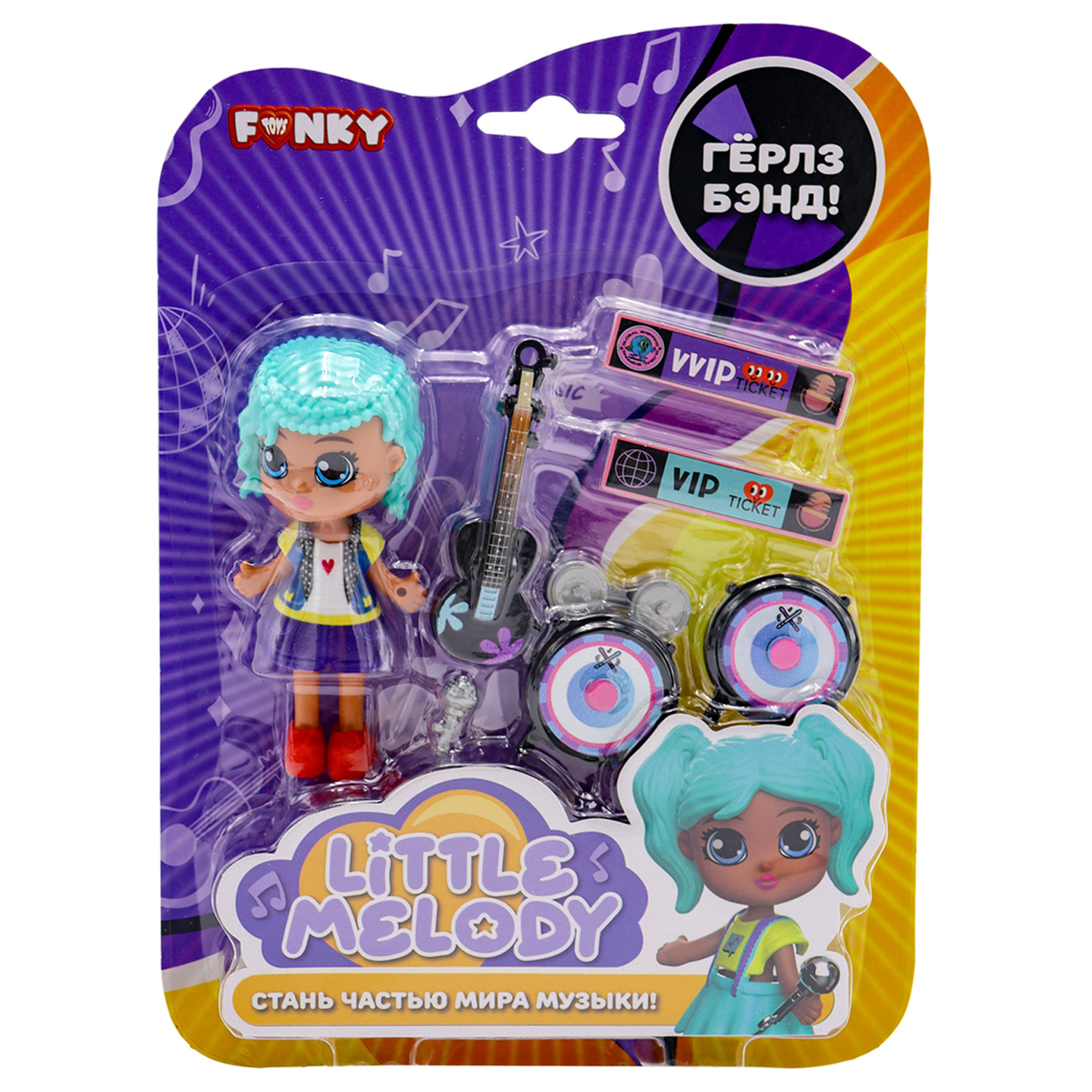 Набор игровой Funky Toys Кукла с музыкальными аксессуарами в ассортименте FTk0081441 FTk0081441 - фото 5