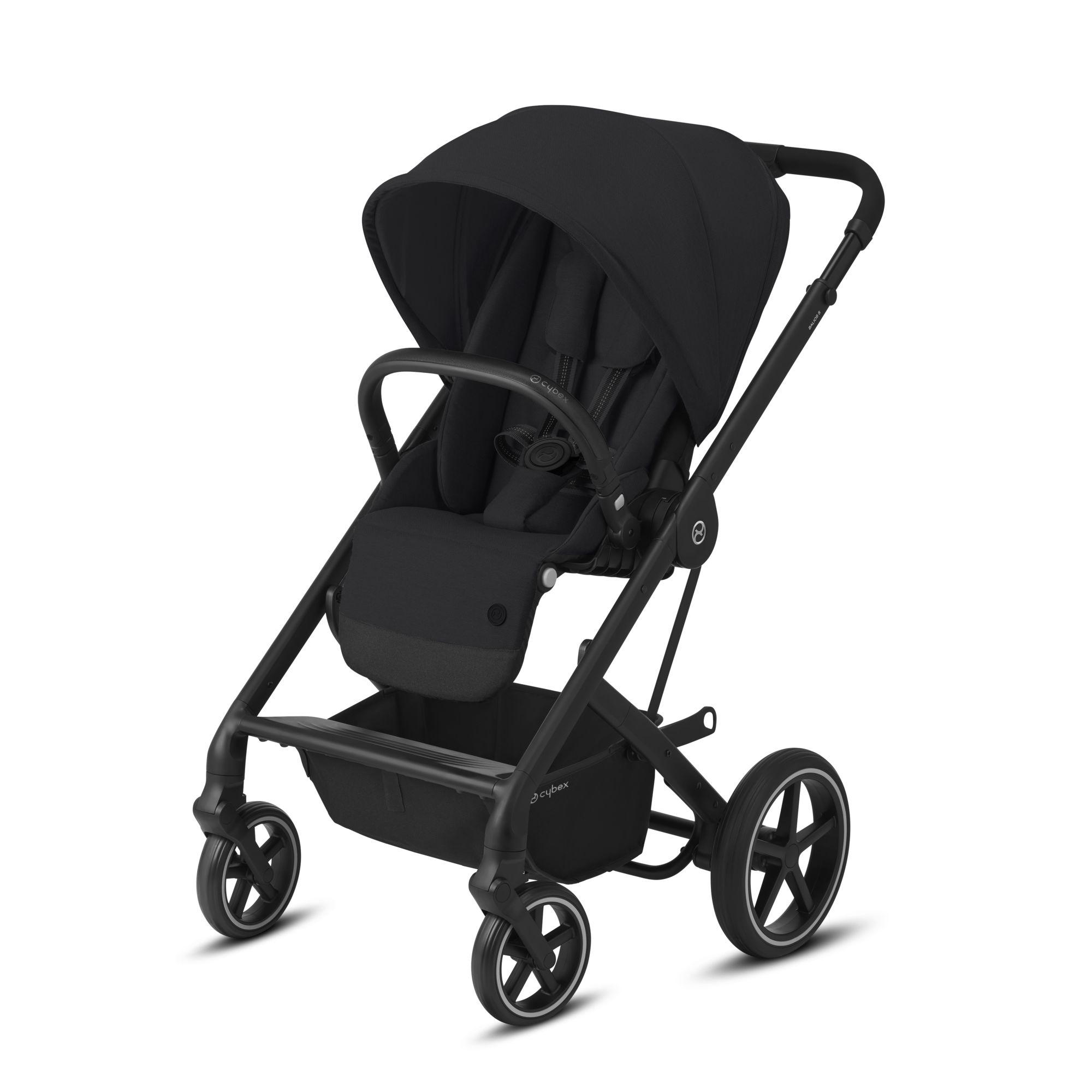 Коляска 3в1 Cybex Balios S BLK с дождевиком Deep Black - фото 2