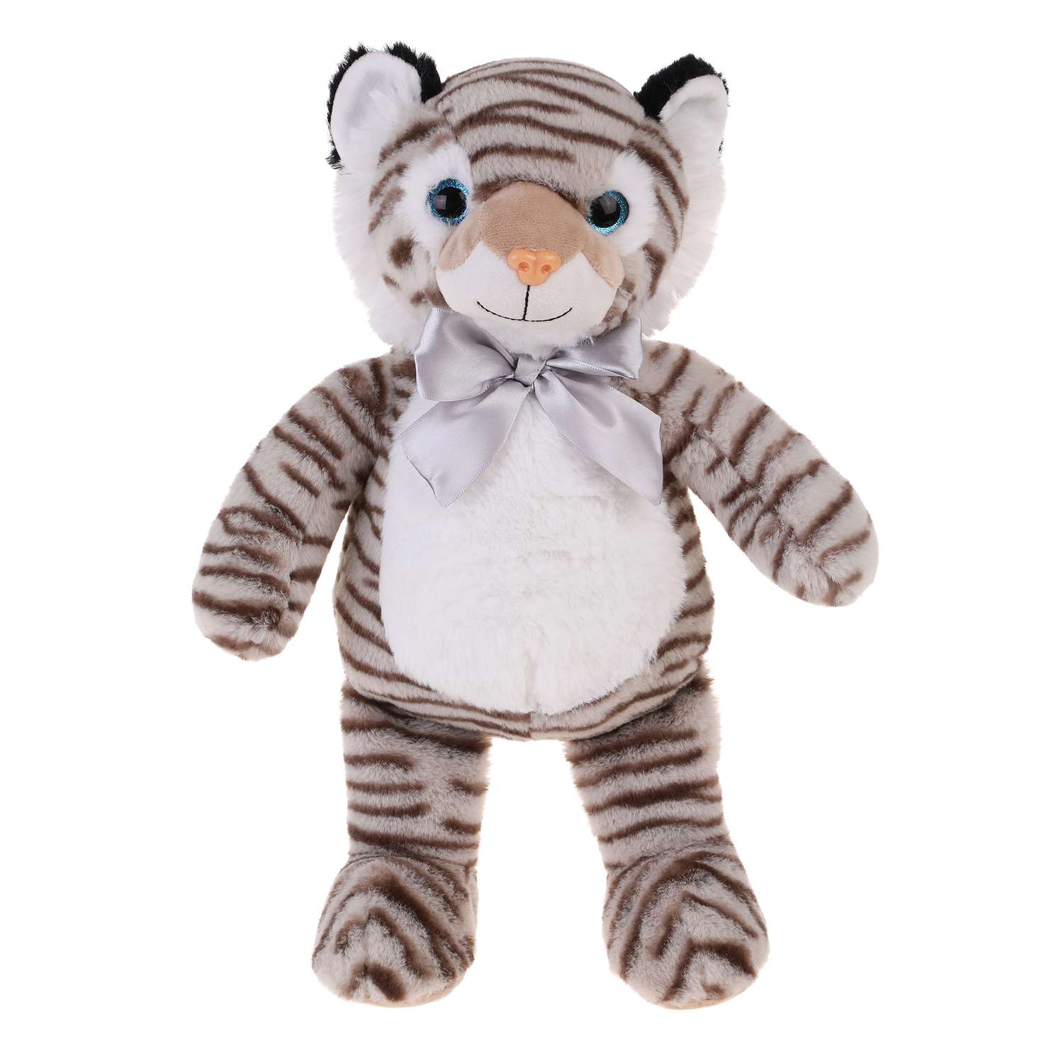 Мягкая игрушка Fluffy Family Тигр 30 см с бантиком - фото 1