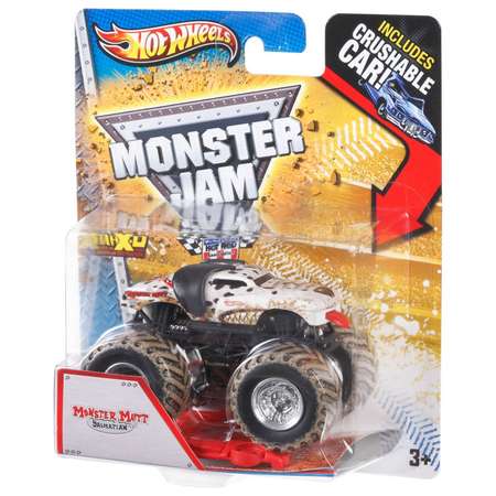 Машина Hot Wheels Monster Jam 1:64 Tattoo Монстр-пес Далматин T8583