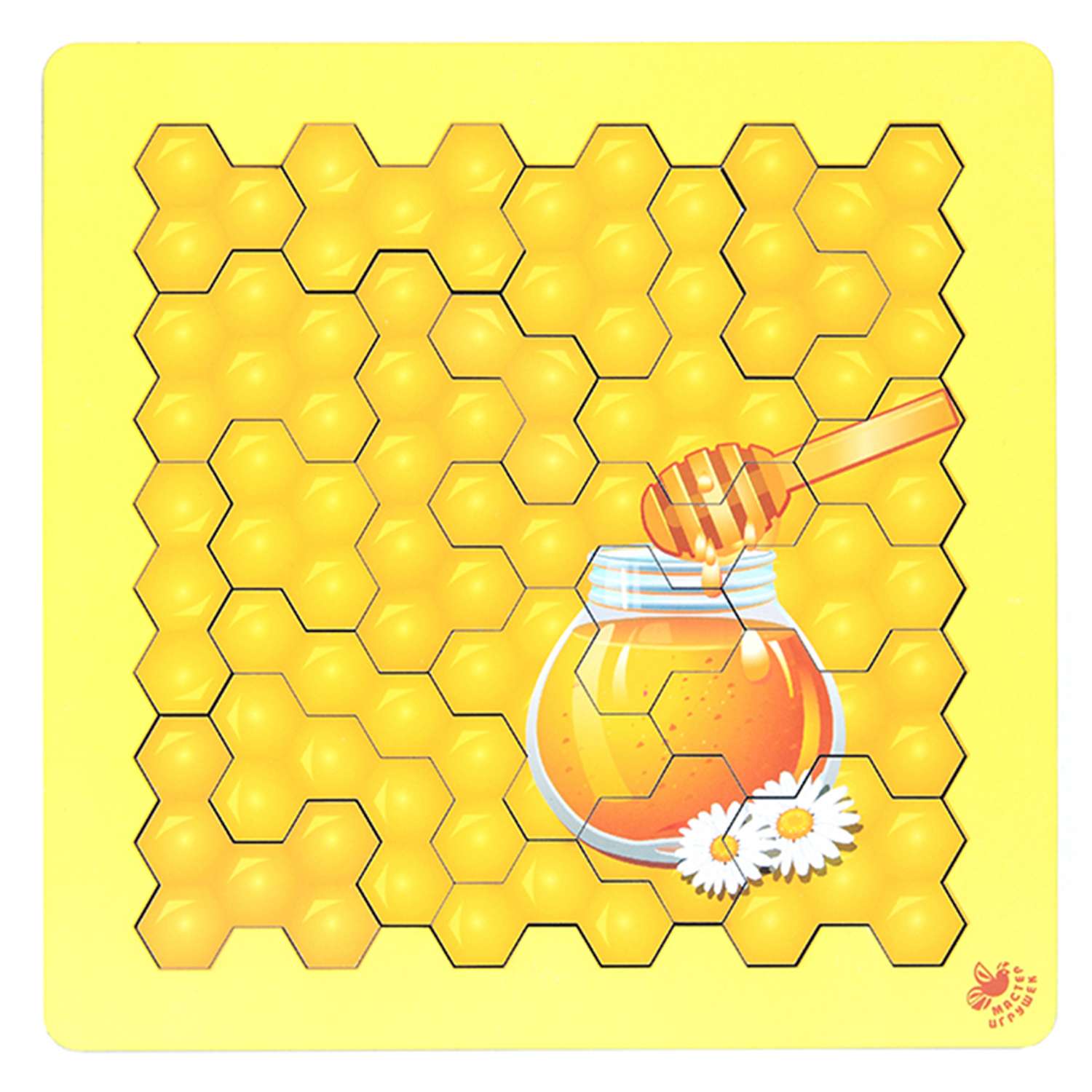Головоломка Мастер игрушек Пчелиные соты цветные - фото 1