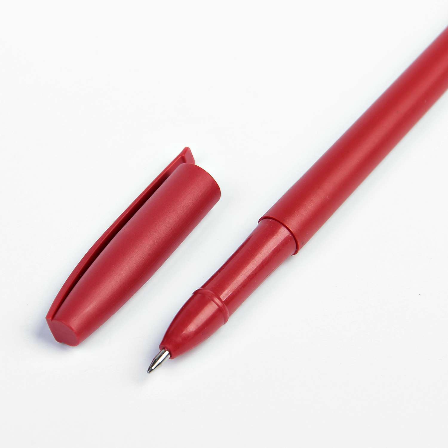 Ручка Sima-Land гелевая 0.5 мм красная корпус матовый - фото 3