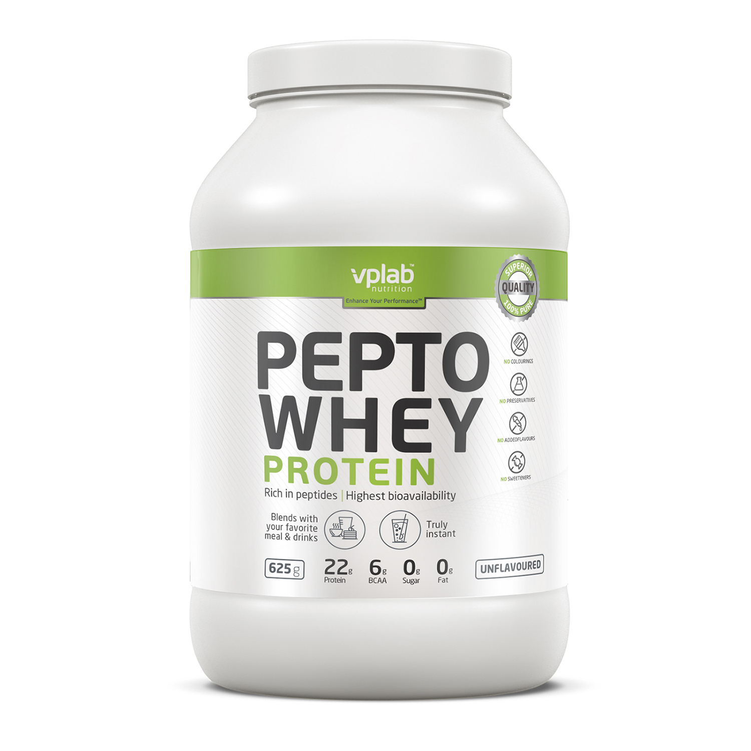 Протеин VPLAB Pepto Whey натуральный 625г - фото 1