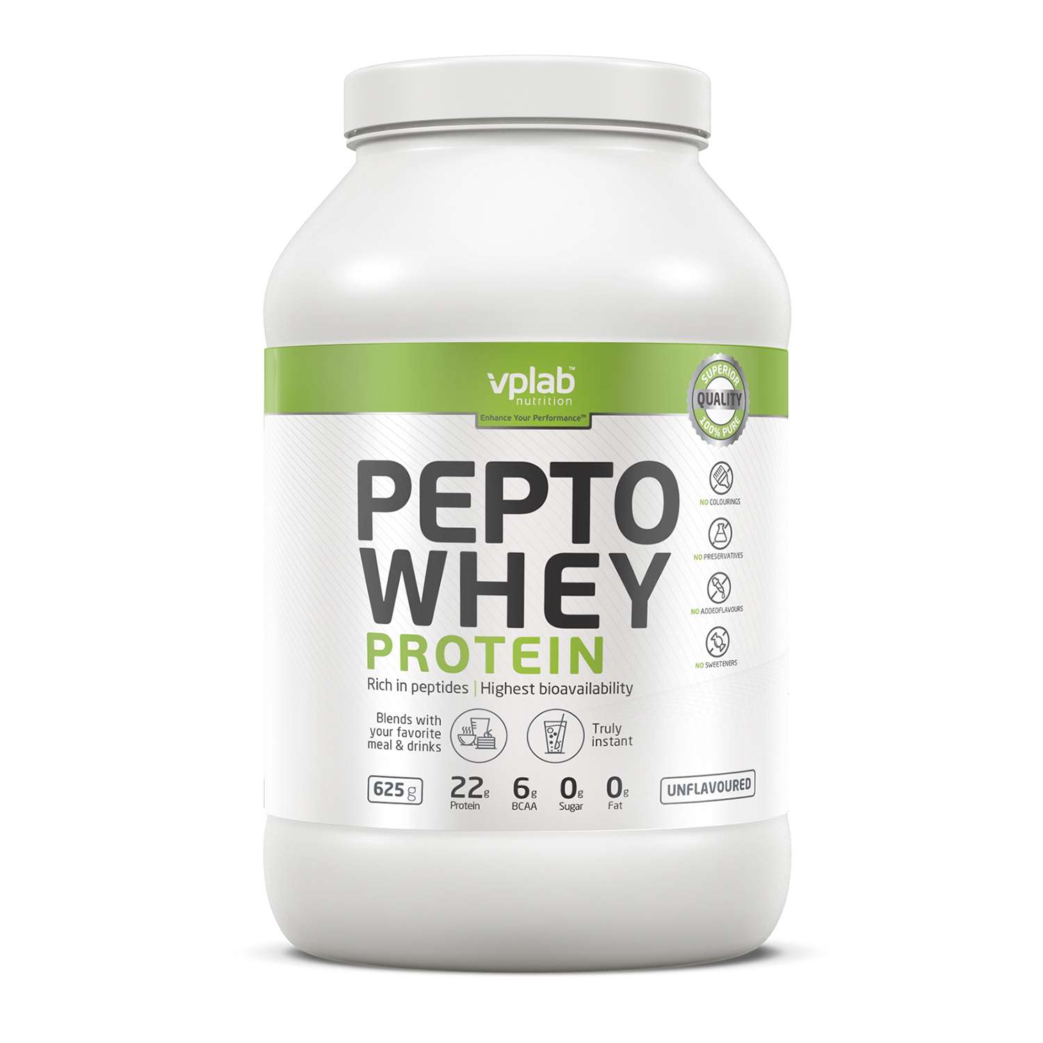 Протеин VPLAB Pepto Whey натуральный 625г - фото 1