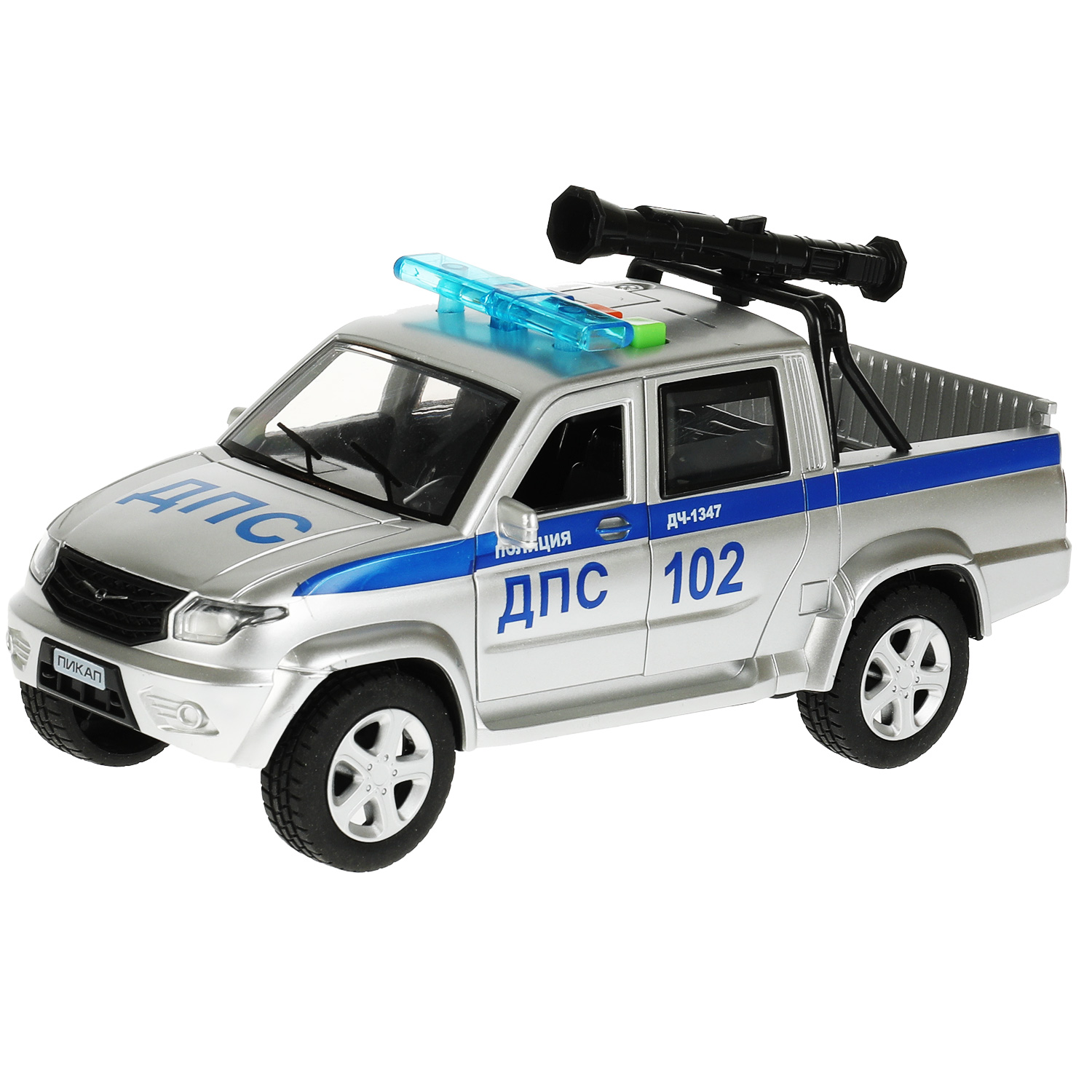 Машина Технопарк Uaz Pickup Полиция 341154 341154 - фото 3