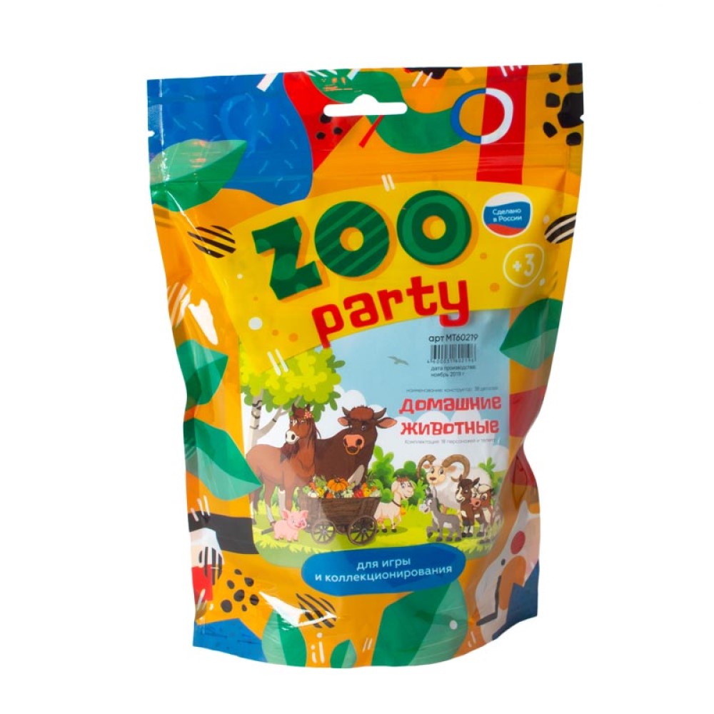 Набор Leader Домашние животные Zoo party 38 предметов деревянные - фото 6