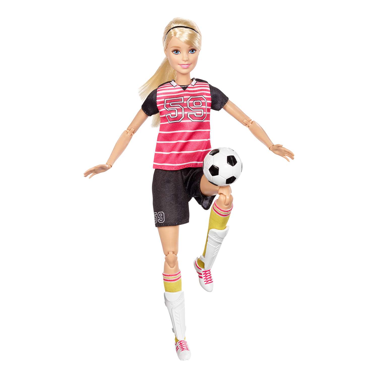 Куклы-спортсменки Barbie Футболистка Блондинка DVF68/DVF69 - фото 9