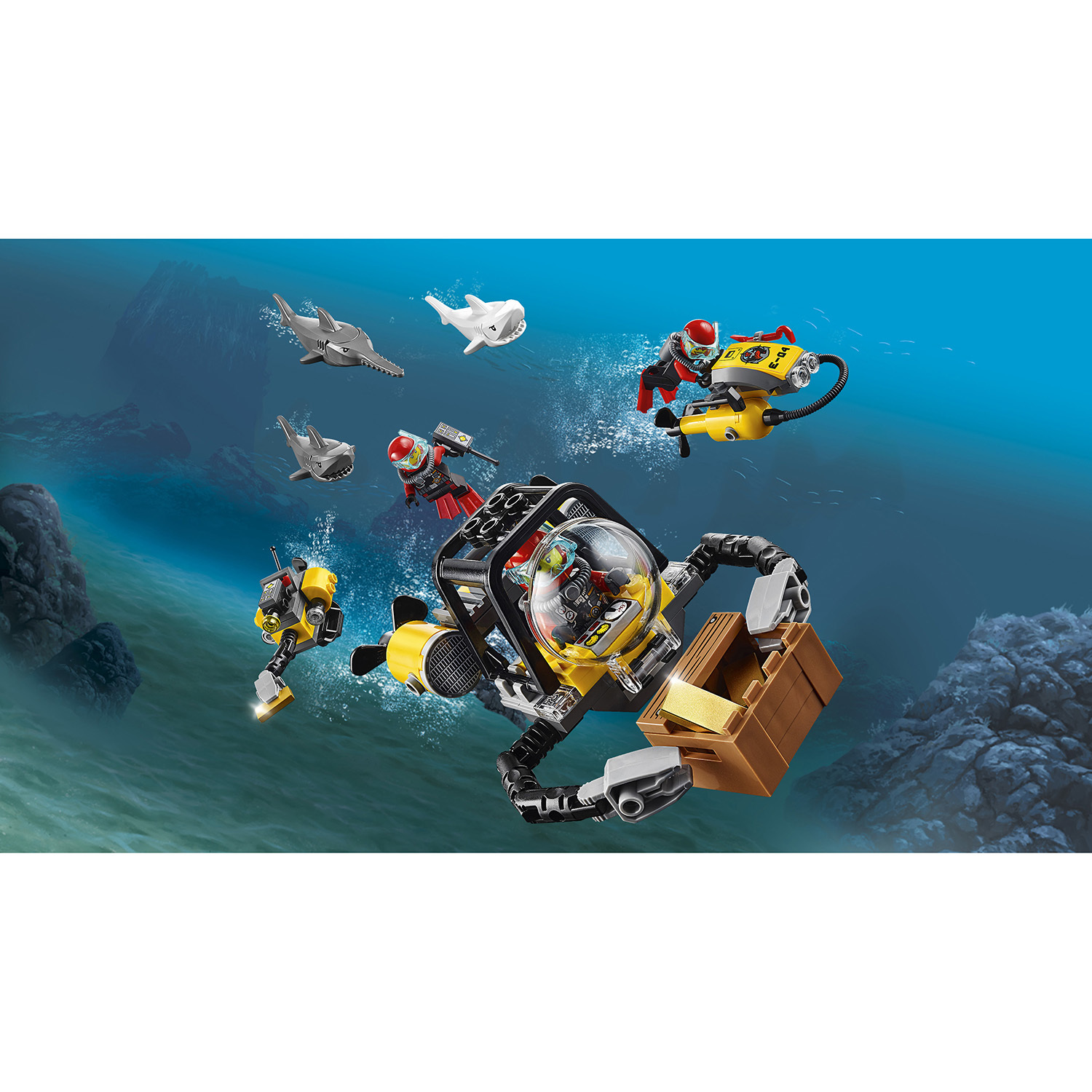 Конструктор LEGO City Deep Sea Explorers Корабль исследователей морских глубин (60095) - фото 10