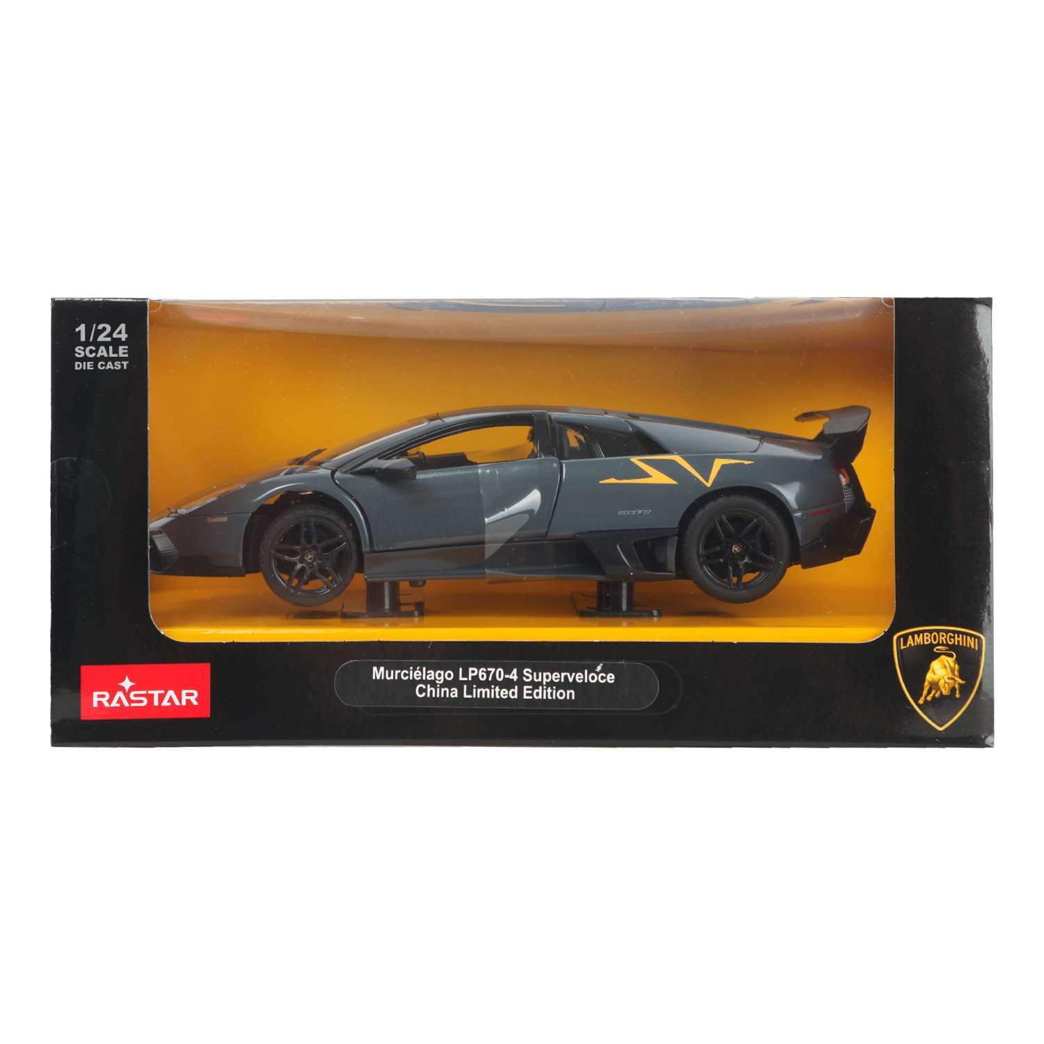 Автомобиль Rastar Lamborghini 1:24 серый 39301 - фото 2