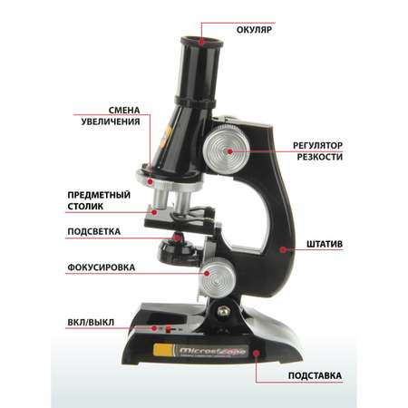 Микроскоп Veld Co с аксессуарами 8 предметов