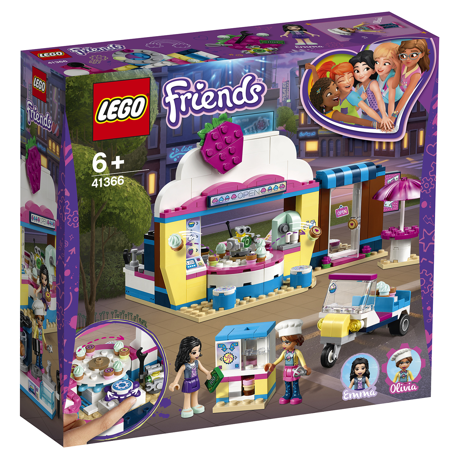 Конструктор LEGO Friends Кондитерская Оливии 41366 купить по цене 999 ₽ в  интернет-магазине Детский мир