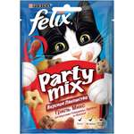 Корм для кошек Felix Party mix гриль микс со вкусами говядины курицы и лосося пауч 20г
