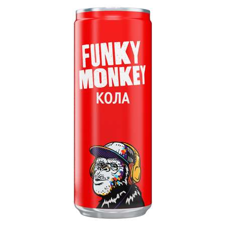 Газированный напиток FUNKY MONKEY Cola classic 0.33 л - 12 шт.