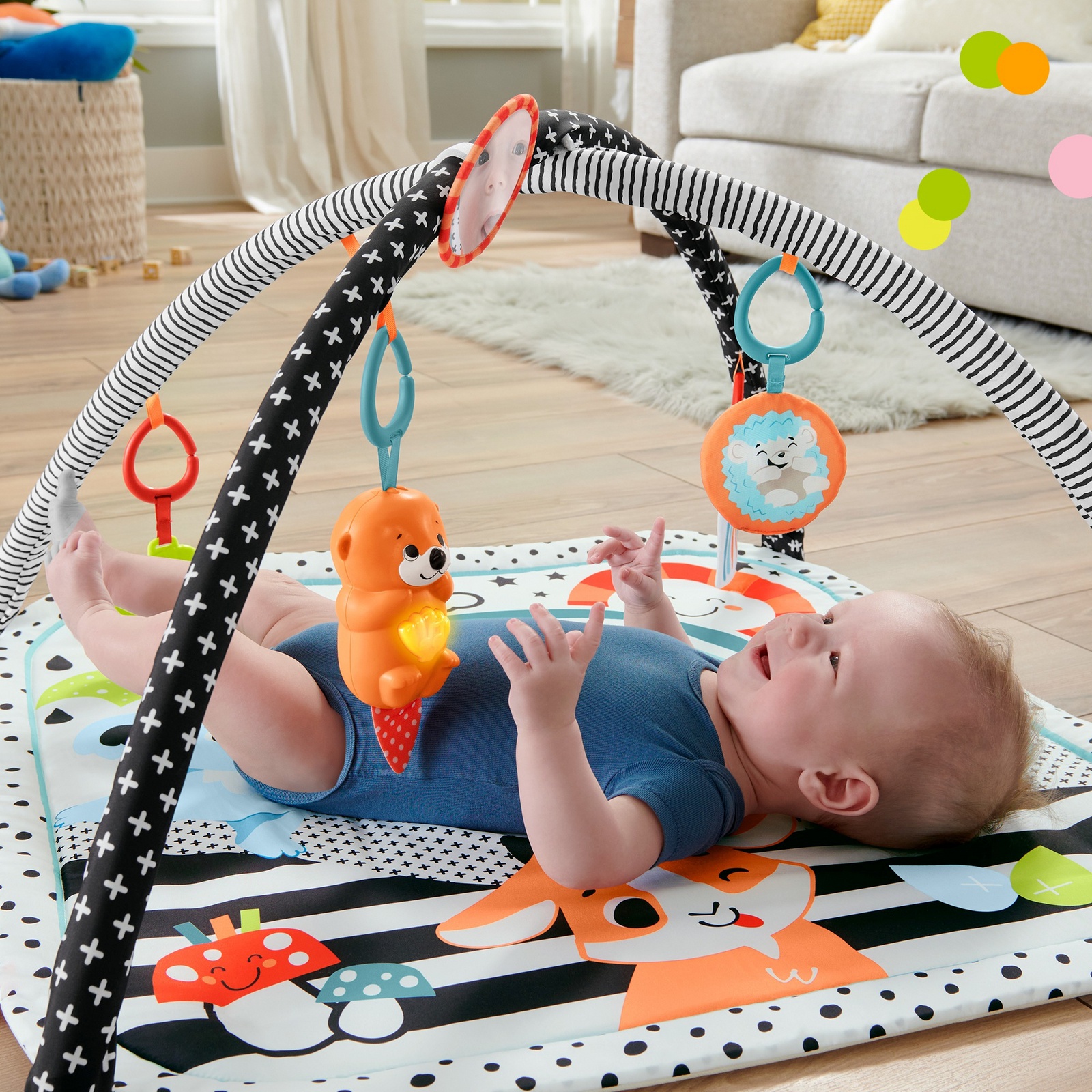 Коврик развивающий Fisher Price Светись и расти HBP41 - фото 29