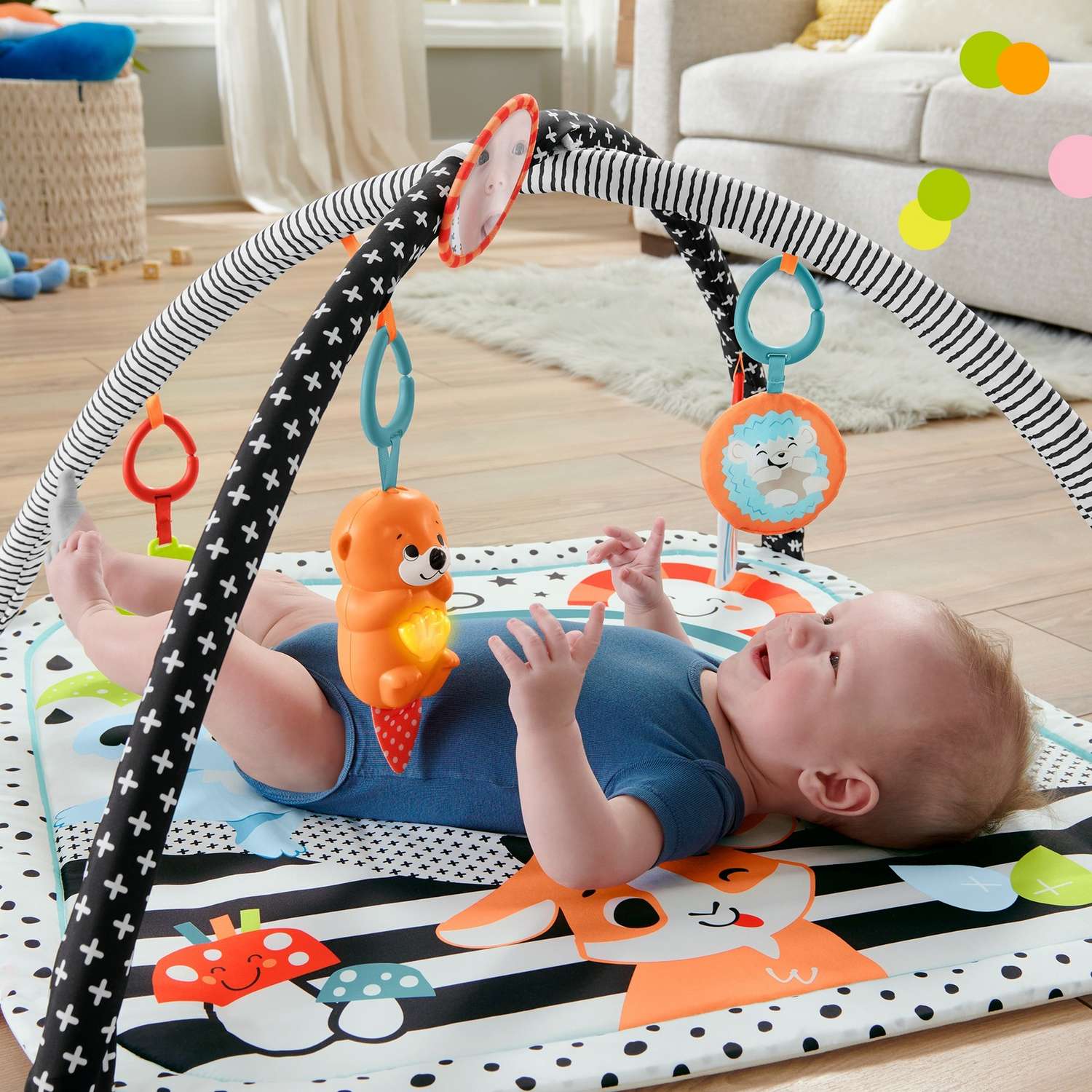 Коврик развивающий Fisher Price Светись и расти HBP41 - фото 29