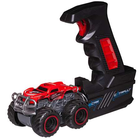 Игровой набор Junfa Машинка с пусковым устройством и аксессуарами красная