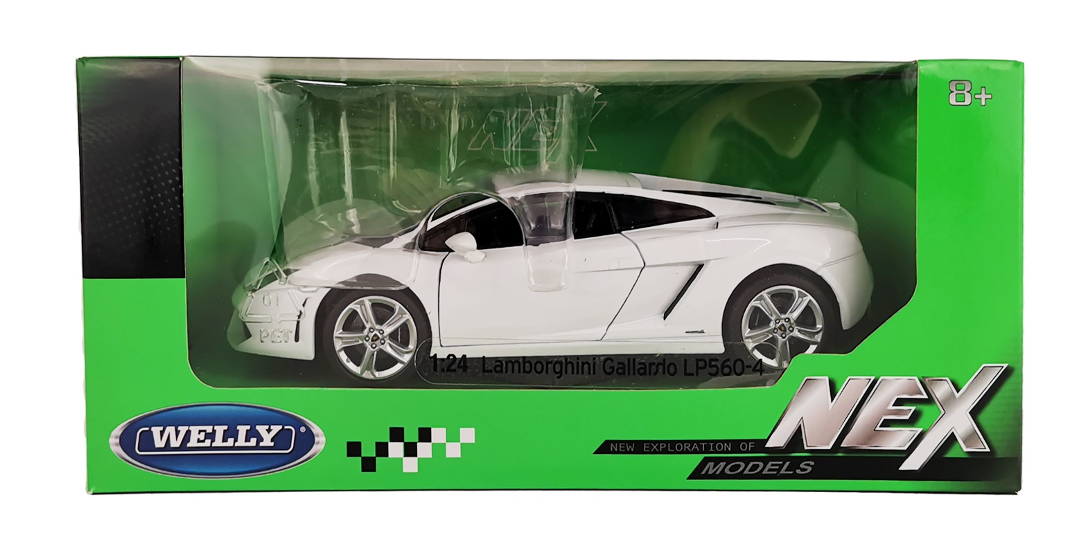 Автомобиль Welly Lamborghini 1:24 без механизмов белый 24005W - фото 2