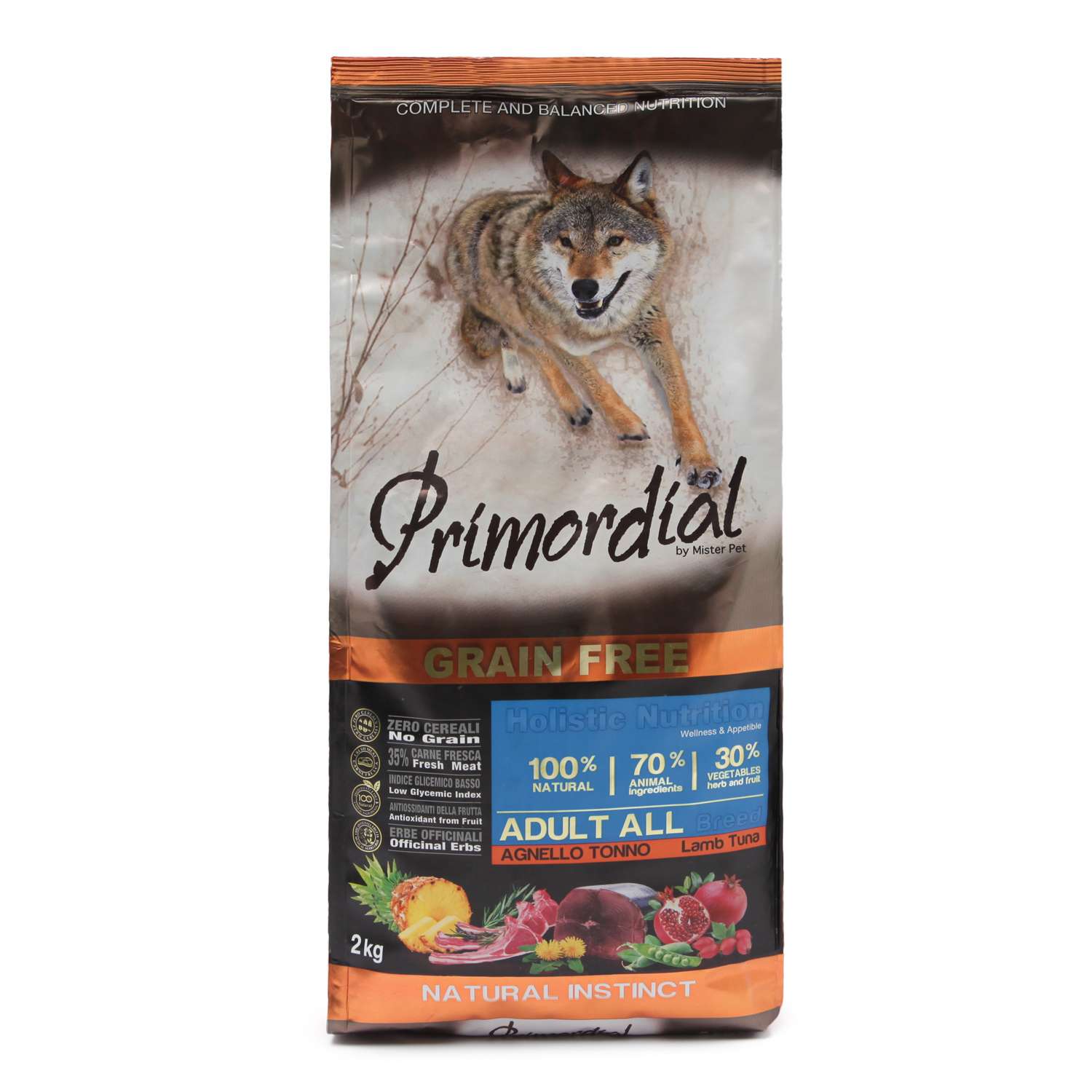 Корм для собак Primordial беззерновой тунец-ягненок 2кг - фото 2
