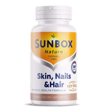 БАД SUNBOX Витамины для волос кожи ногтей