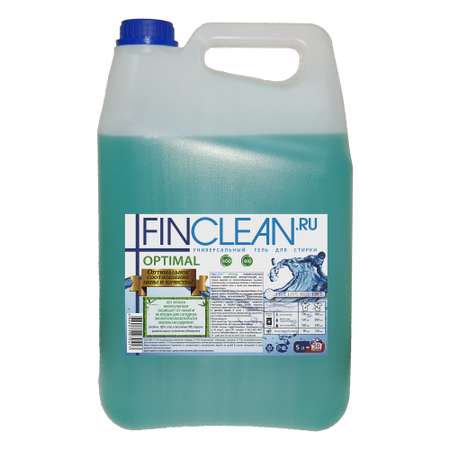 Эко-гель для стирки FINCLEAN.RU Optimal 5л - 50 стирок универсальный умеренной концентрации