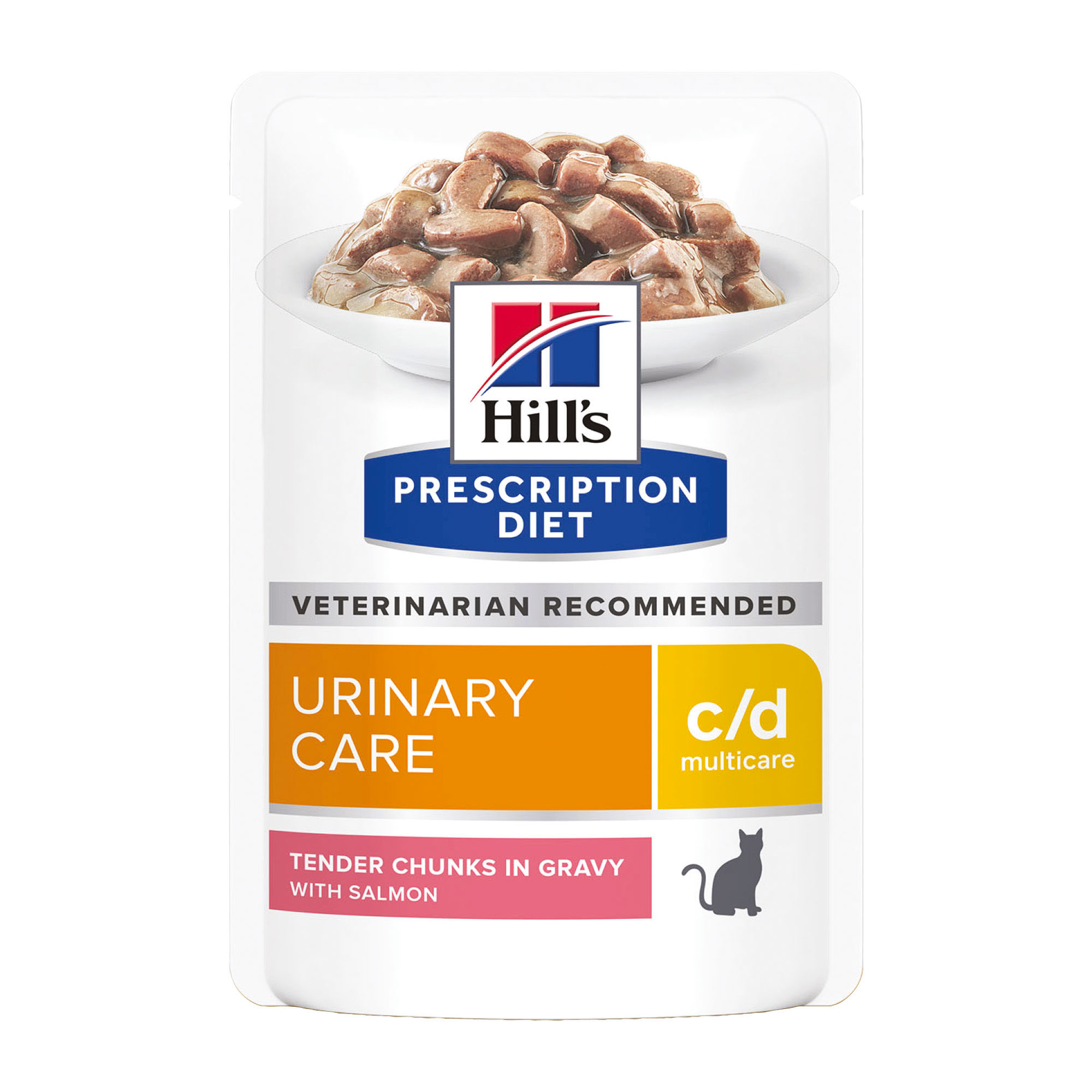 Корм для кошек HILLS 85г Prescription Diet c/d Multicare Urinary Care для МКБ с лососем пауч - фото 1