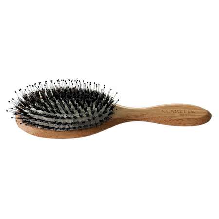 Расческа для волос Clarette бамбуковая с натуральной щетиной