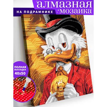 Алмазная мозаика Art on Canvas 40*50 ANN88 Богатый Скрудж