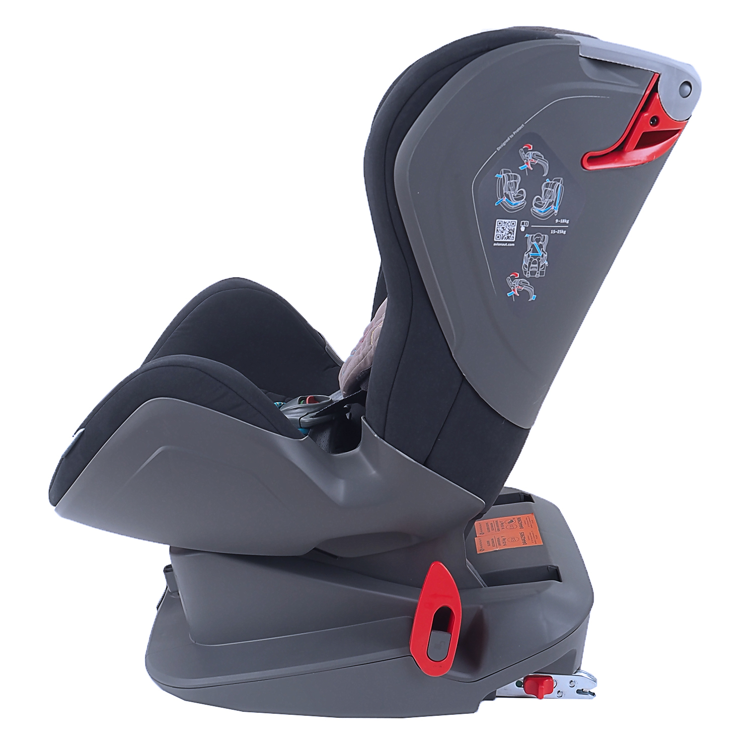 Автокресло Avionaut Glider Softy Isofix 9-25кг Черный-Светло-серый-Бирюзовый - фото 5